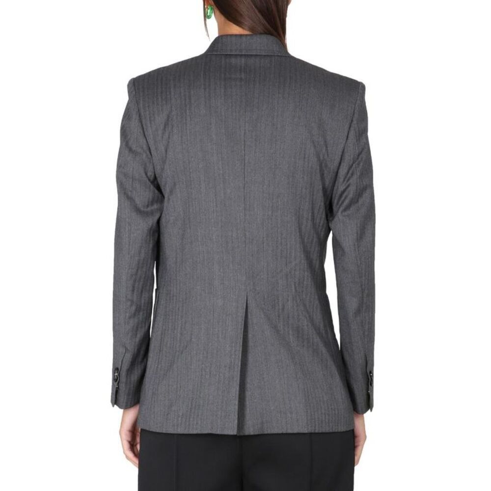 BOTTEGA VENETA Pinstripe Wool Blend Blazer Women MULTICOLOUR Coats & Jackets - Picture 3 of 4
